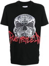 Philipp Plein Skull-print Short-sleeve T-shirt In Black