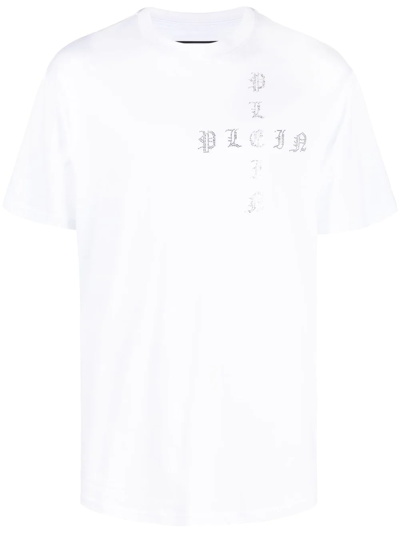 Philipp Plein Gothic Plein Short-sleeve T-shirt In White