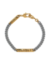 CAPSULE ELEVEN TWO-TONE CURB-CHAIN BRACELET