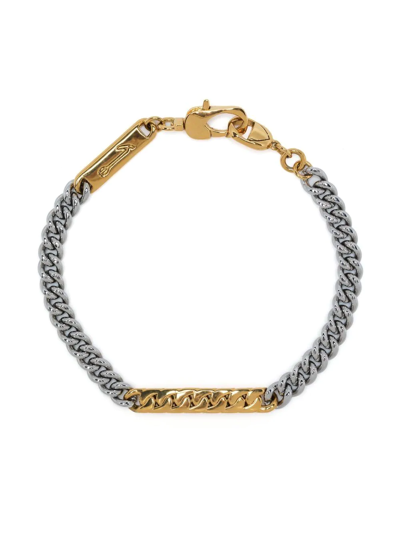 Capsule Eleven Two-tone Curb-chain Bracelet In Gold