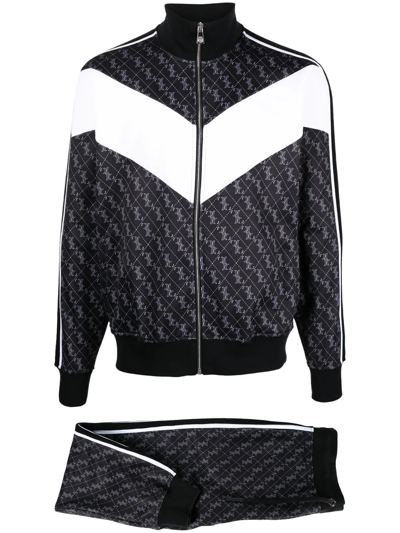 Billionaire Monogram-print Tracksuit In Black