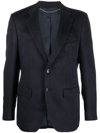 Billionaire Fitted Single-breasted Blazer In Blue