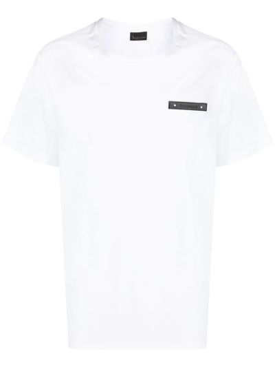 Billionaire Logo-patch Cotton T-shirt In White