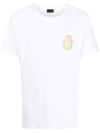 Billionaire Crest-motif Short-sleeved T-shirt In White