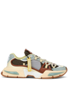 DOLCE & GABBANA AIRMASTER MIXED-MATERIAL SNEAKERS