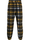 OPENING CEREMONY CHECK-PRINT WOVEN JOGGERS