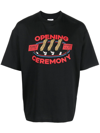 Opening Ceremony Man T-shirt Black Size M Organic Cotton In Schwarz