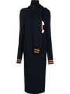 Opening Ceremony Varsity Knit Dress In Blau