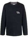 OPENING CEREMONY LOGO-EMBROIDERED CABLE-KNIT JUMPER