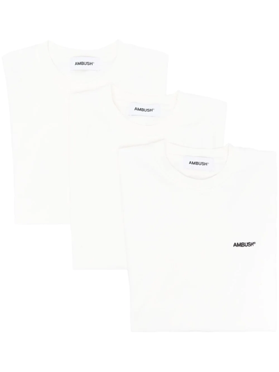 Ambush Cloud Dancer Cotton T-shirts In Weiss