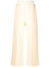 Ambush Panelled Cotton-jersey Sweatpants In Gelb