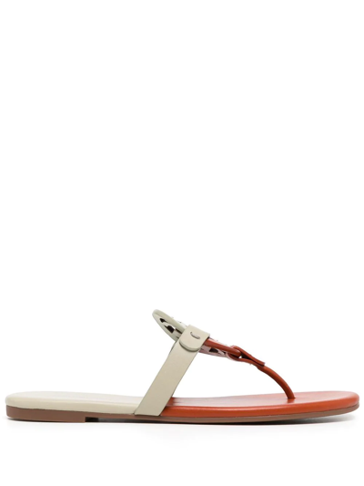 Tory Burch Miller 露趾凉鞋 In Spring Spice / Pinefrost