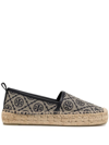 Tory Burch Women's Monogram Platform Espadrille Flats In Blau