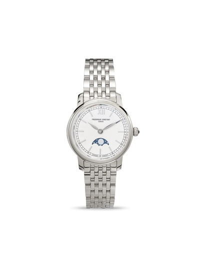 Frederique Constant Slimline Moonphase 30mm In Weiss
