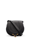 Chloé Marcie Leather Crossbody Bag In Black