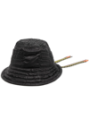 Ambush Black Bucket Hat With Colored Drawstring In Black