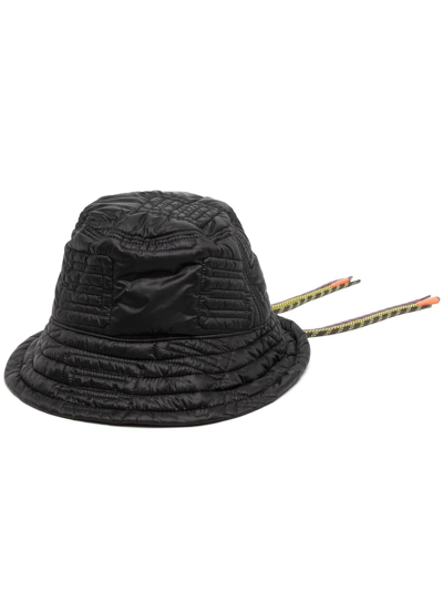 Ambush Multicord Quilted Bucket Hat In Nero