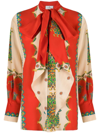 ETRO PAISLEY PUSSY-BOW BLOUSE