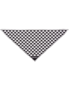 Prada Geometric-print Silk Scarf In Schwarz