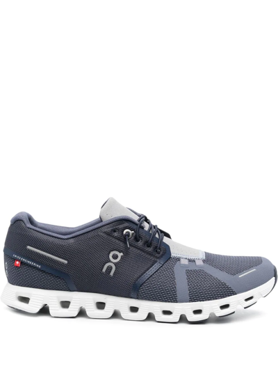 On Running Lace-up Low-top Sneakers In Blue