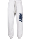 Autry Icon Logo-print Track Pants In Grau