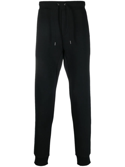 Polo Ralph Lauren Embroidered-logo Track Trousers In Black