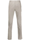 Dondup Slim-cut Chino Trousers In Grau