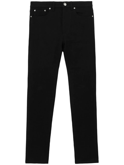 Burberry Felicity Mid-rise Stretch Skinny Jeans In Black