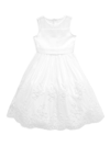 US ANGELS LITTLE GIRL'S & GIRL'S MIA EMBROIDERED SATIN DRESS