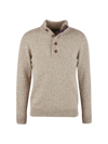 Barbour Sid Mixed Yarn Pullover Sweater In Stone Marl