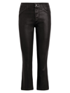 Joe's Jeans The Callie High Rise Coated Jeans In Black