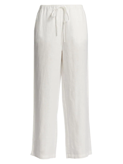Rails Emmie Drawstring Linen Trousers In White