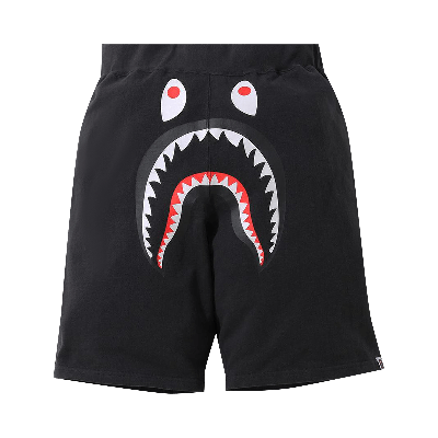 Pre-owned Bape Shark Wide Sweat Shorts 'black'