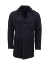 Gorski Shearling Lamb Coat In Navy