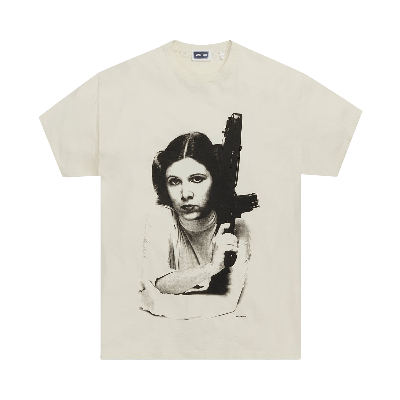 Pre-owned Kith For Star Wars Leia Vintage Tee 'sandrift' In Cream