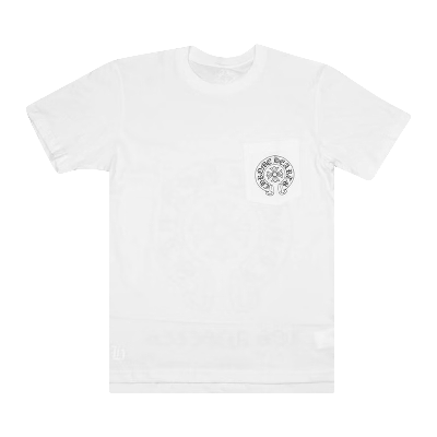 Pre-owned Chrome Hearts Horseshoe Logo Pocket T-shirt 'white'