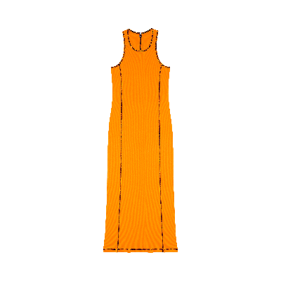 Pre-owned Mcq By Alexander Mcqueen Maxi Tank Dress 'rocket' In Orange