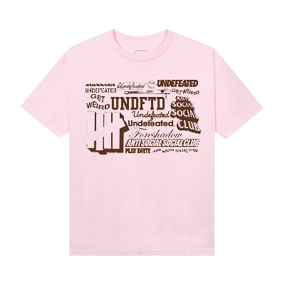 Pre-owned Anti Social Social Club Origin Story Tee 'pink'
