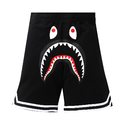 Pre-owned Bape Shark Basketball Sweat Shorts 'black'