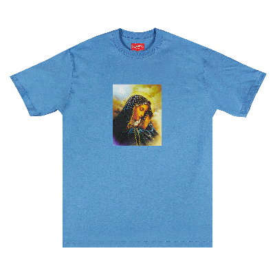 Pre-owned Supreme Mary Rhinestone Short-sleeve Top 'light Royal' In Blue