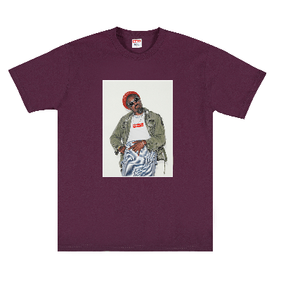 Pre-owned Supreme Kids'  André 3000 Tee 'eggplant' In Purple