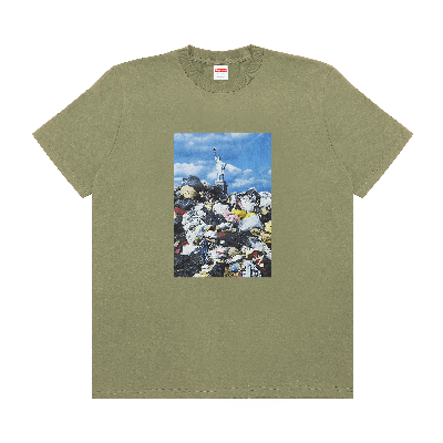 Pre-owned Supreme Trash Tee 'light Olive' In Green