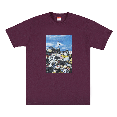 Pre-owned Supreme Trash Tee 'eggplant' In Purple