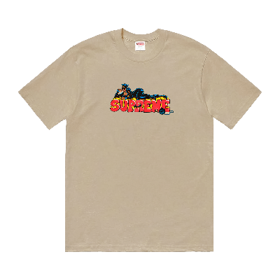 Pre-owned Supreme Catwoman Tee 'stone' In Cream