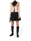 Blumarine Cardigan With Ecovisone Collar In Nude & Neutrals