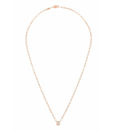 Dinh Van Women's Le Cube 18k Rose Gold & Diamond Pendant Necklace