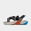 Nike Oneonta Colour-block Open-toe Sandals In Black