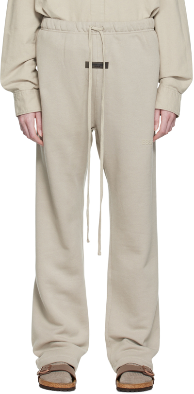 Essentials Gray Relaxed Lounge Pants In Smoke