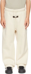 ESSENTIALS KIDS OFF-WHITE '1977' RELAXED LOUNGE PANTS