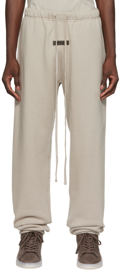 Essentials Grey Drawstring Lounge Trousers In Smoke